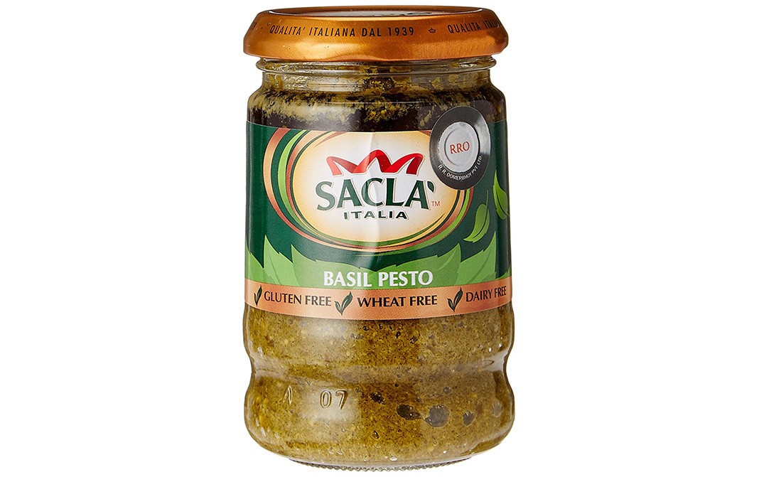 Sacla Basil Pesto    Glass Jar  190 grams